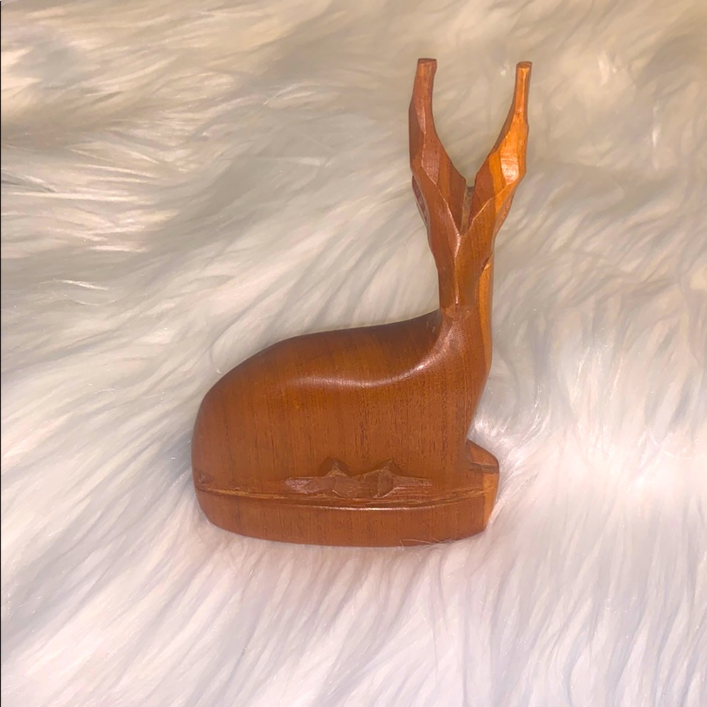 Vintage Hand Carved Wood Animal